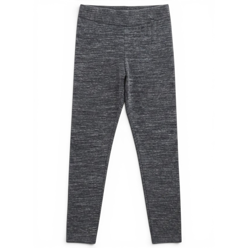 Time and Tru Leggings Womens S Gray Heathered Stretch Casual Loungewear Yoga